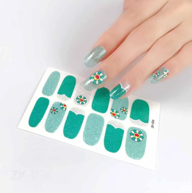 

Наклейка для ногтей с летним подсолнухом, полная обложка, самодельные наклейки, искусство для ногтей, фотоэлемент для салона, Рождества, нов...