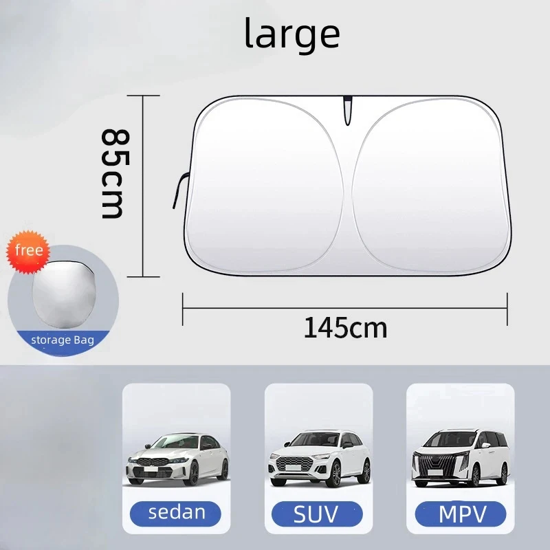 

Солнцезащитный козырек для лобового стекла автомобиля, 145x85 см