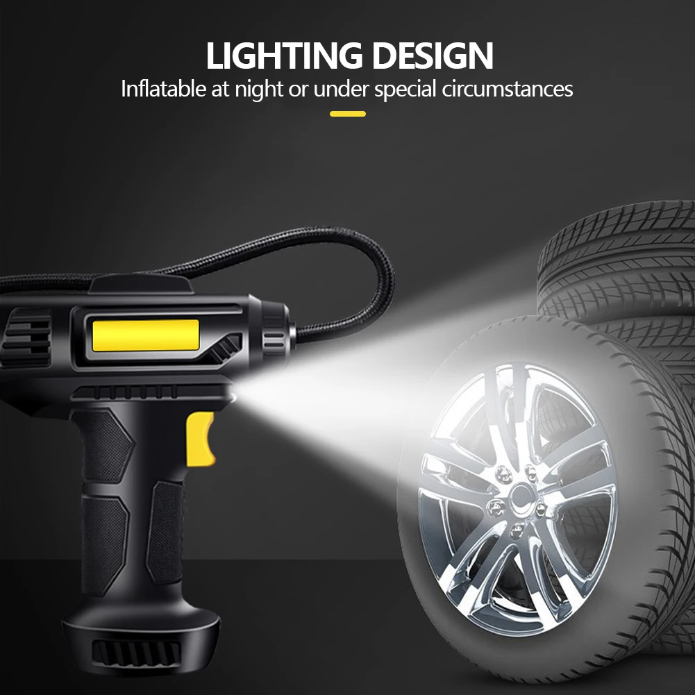 Портативный автомобильный воздушный компрессор Электрический насос для