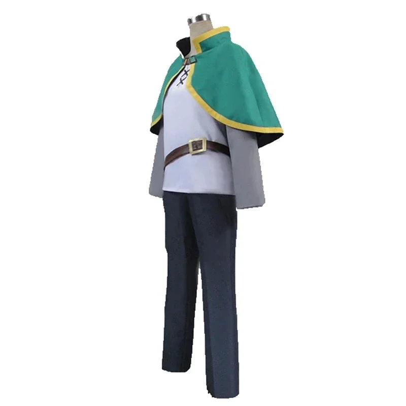 Kono Subaru Sekai Ni Shukufuku O! Satou Kazuma KonoSuba зеленый костюм Косплей Set Clothing