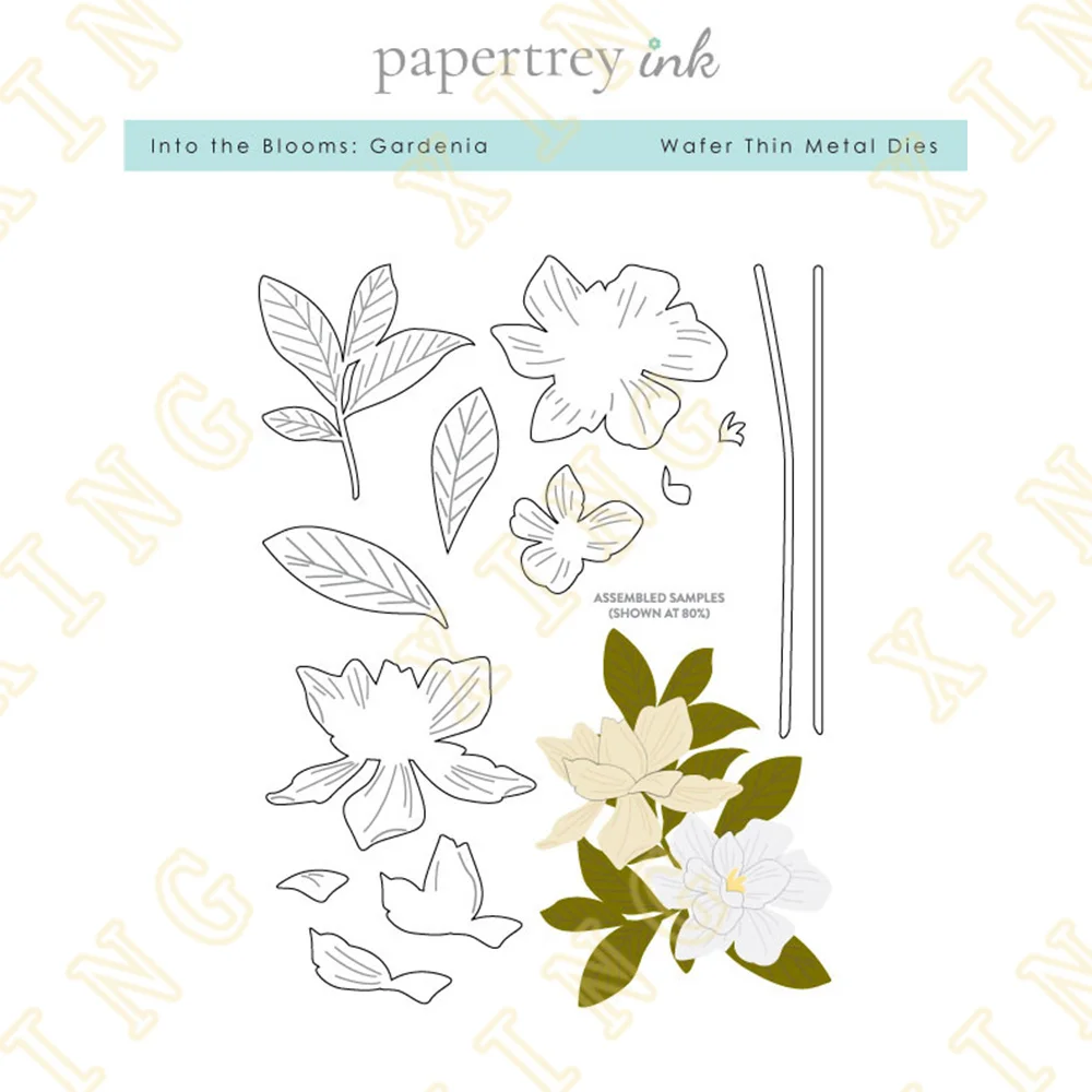 

Christmas Gardenia Flowers Metal Cutting Dies Scrapbook Diary Decoration Stencil Embossing Template Diy Greeting Card Handmade