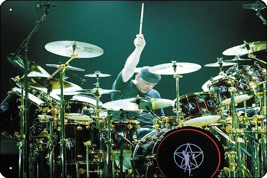 Плакат Платье барабанов Силь Тн Сгн 12 8 nch Забавный Mn Cve Home Office Br Decor