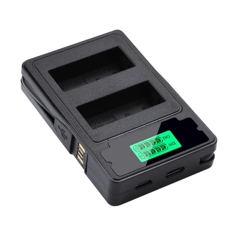 Зарядное устройство с двумя USB-портами и ЖК-дисплеем