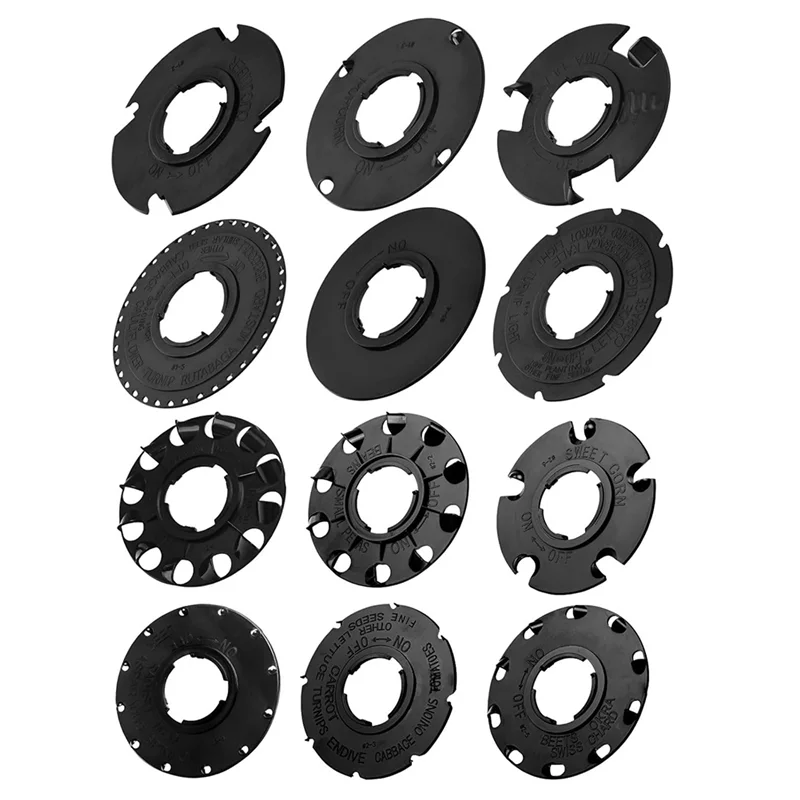 

ABHB-60009 60010 Seed Plate 12 Set For Earthway 10001 1001-B Garden Seeder Plants, Earth-Works For Corn Radish Seeds Plates