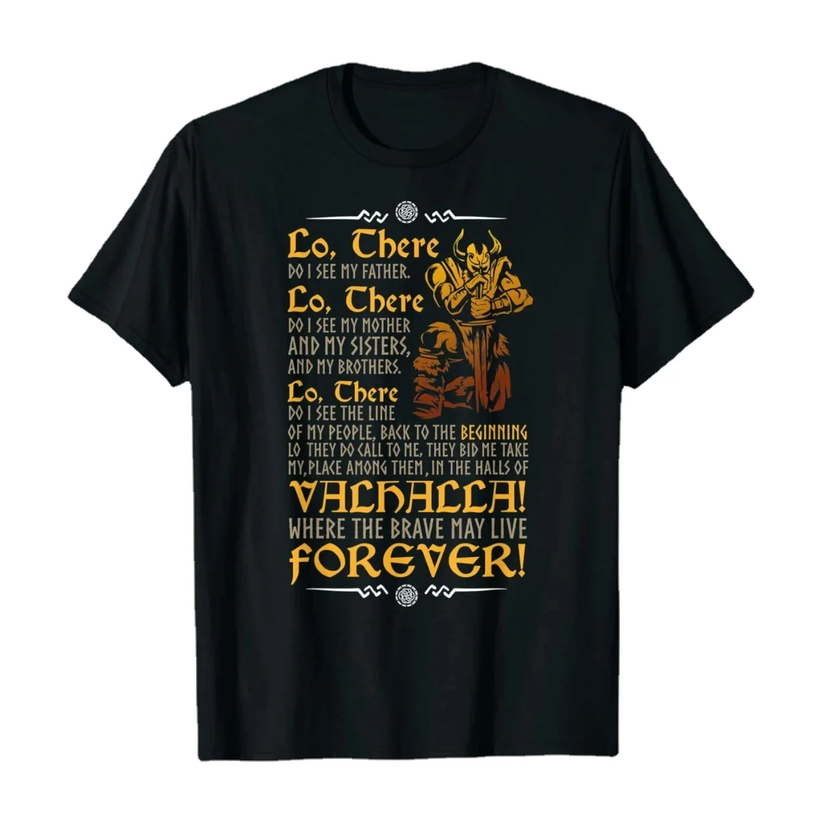 

A Vi king Warrior Men's Summer Cotton Short-sleeved O-neck T-shirt