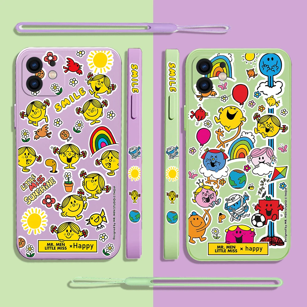 

Animation The Mr. Men Shows Phone Case for Samsung A81 A53 A50 A12 A22S A52 A51 A72 A71 A32 A22 A20 A30 4G 5G with Lanyard