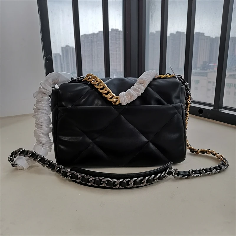 

Women Luxury Genuine Leather Fashion Shoulder Bag Brand Classic Designer Crossbody Bag Purse Diamond Lattice Chain Flap Bag 2022