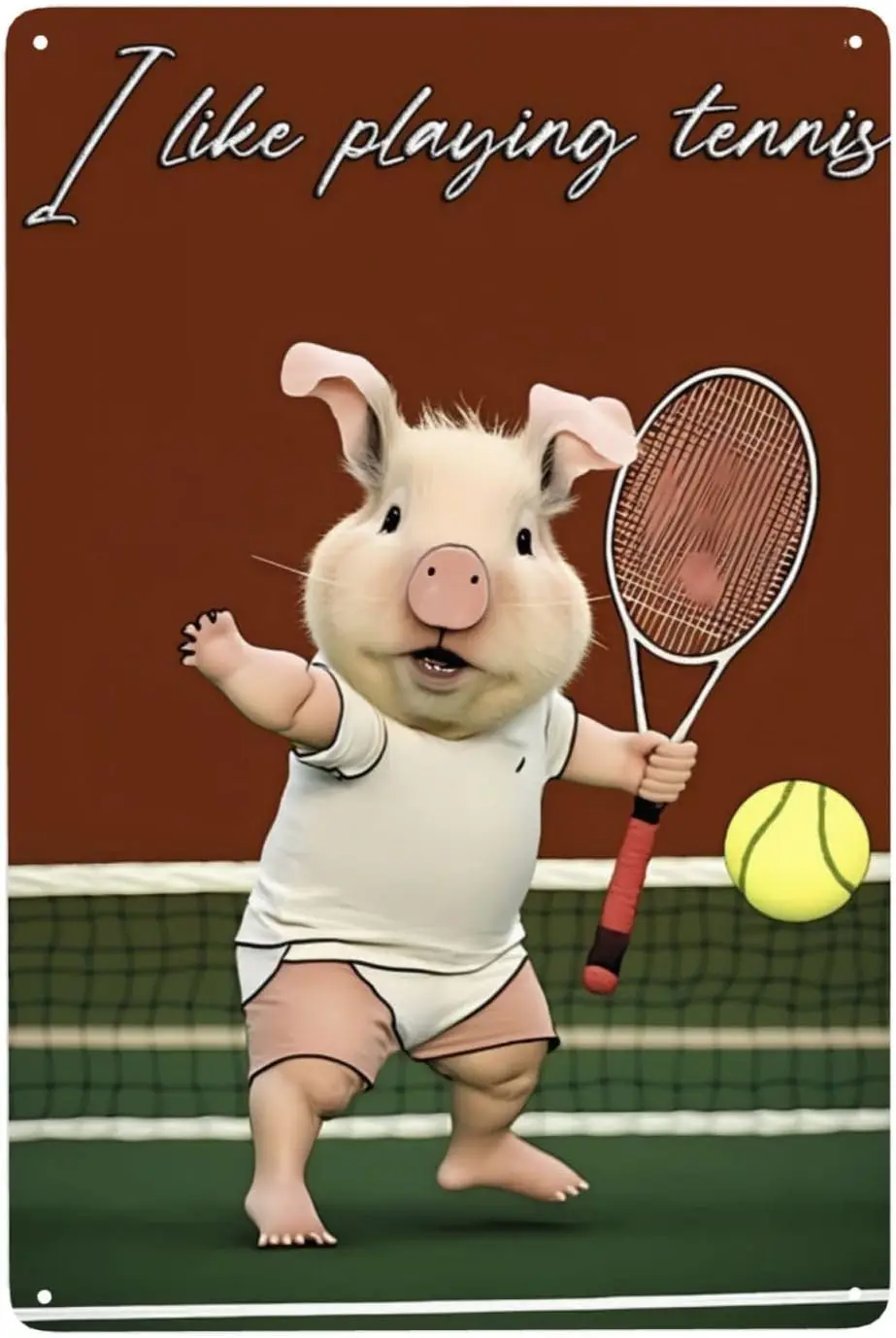 Pg Plyng Tenns Metl Tn Sgn Vntge для спальни дома Ktchen Hotel Br Cfe Outdoor Wll Decorn 812 nch