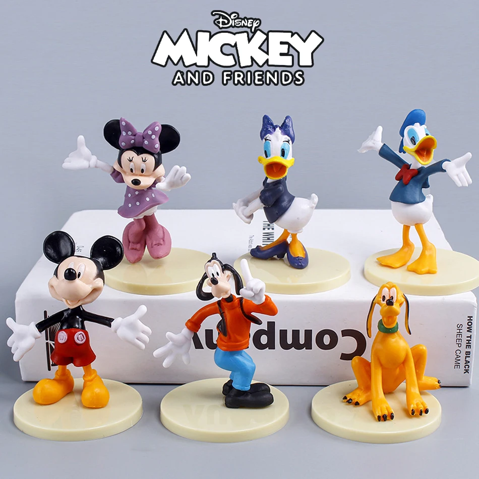 Дисней Аниме Микки Маус Рисунок 6-8 См Минни Дональд Дак Гуфи Кукла Модель Игрушки