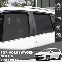 for volkswagen vw golf 6 mk6 2008 2013 magnetic car sunshade front rear windshield mesh frame curtain side window sun shade