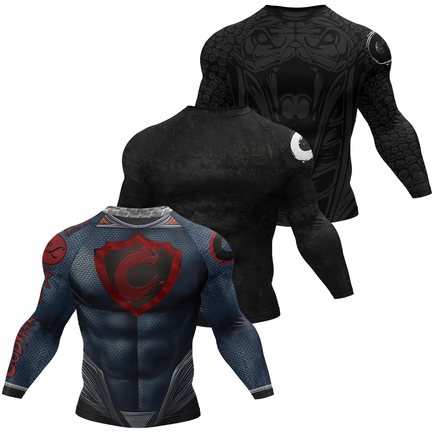 Фото Мужская футболка Cody Lundin MMA с 3D принтом Bjj Boxing Sport Tops с длинным рукавом Rash Guard Рубашки для джиу-джитсу Трикотажные изделия для кикбоксинга и фитнеса №3