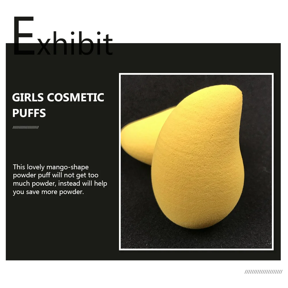 6 шт. инструменты для макияжа в форме манго красивые яйца прочные милые женские