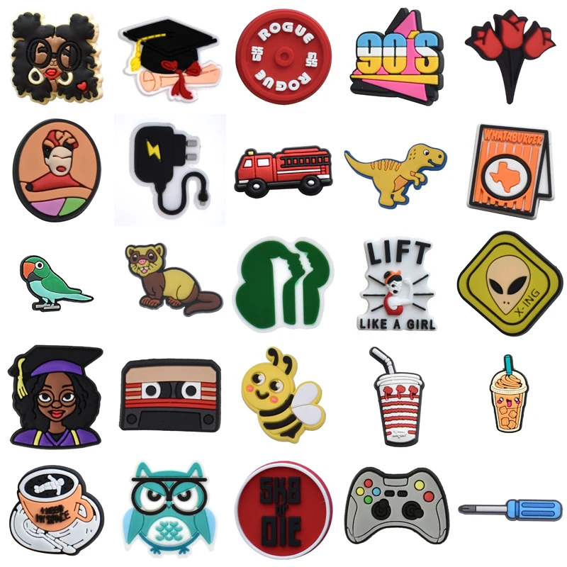 

Decorations for Crocs Wholesale Bulk Kids Women Charm Shoe Charms Boy Set Jeans Girl Men Shoes Accessories Gifts Para Pins Packs