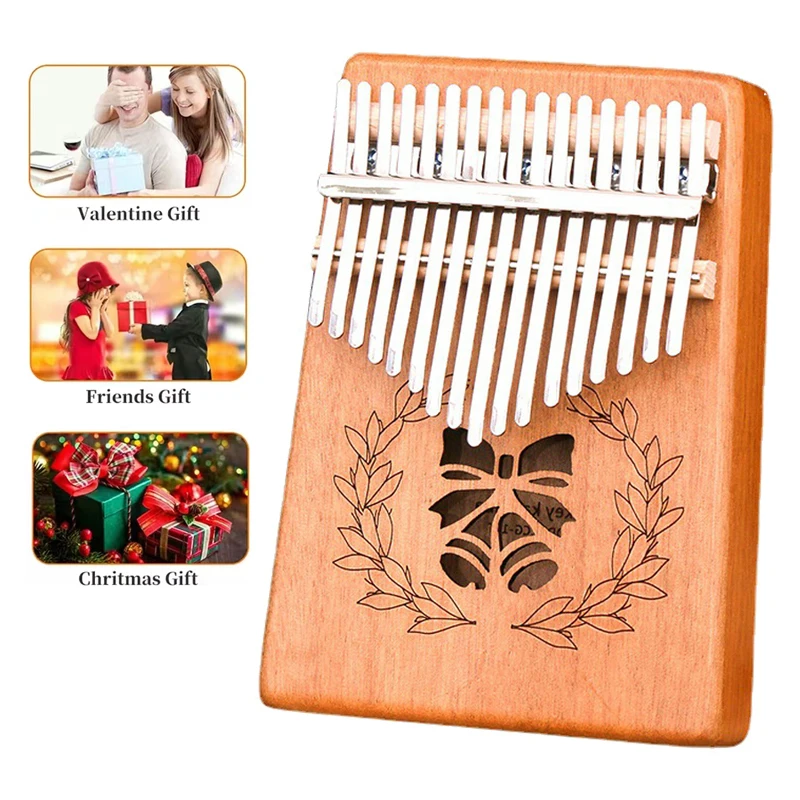 

Finger Piano 17 Keys Kalimba For Kids Beginners,Professional Thumb Piano Body Musical Instruments With Books,Creative Music Box