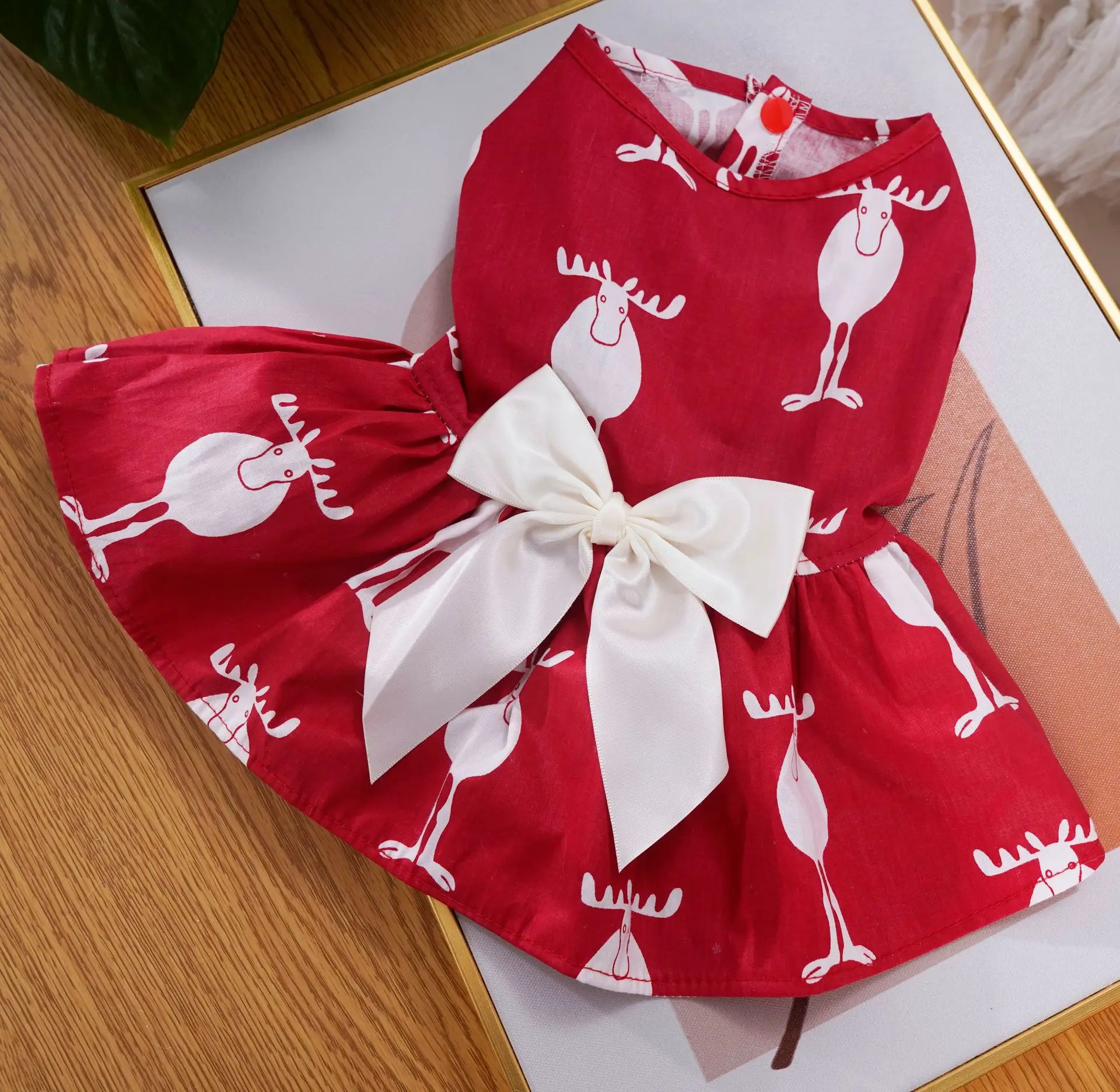 

Pet Clothes Christmas Elk Skirt Dog Christmas Dress New New Product Decoration in 2023