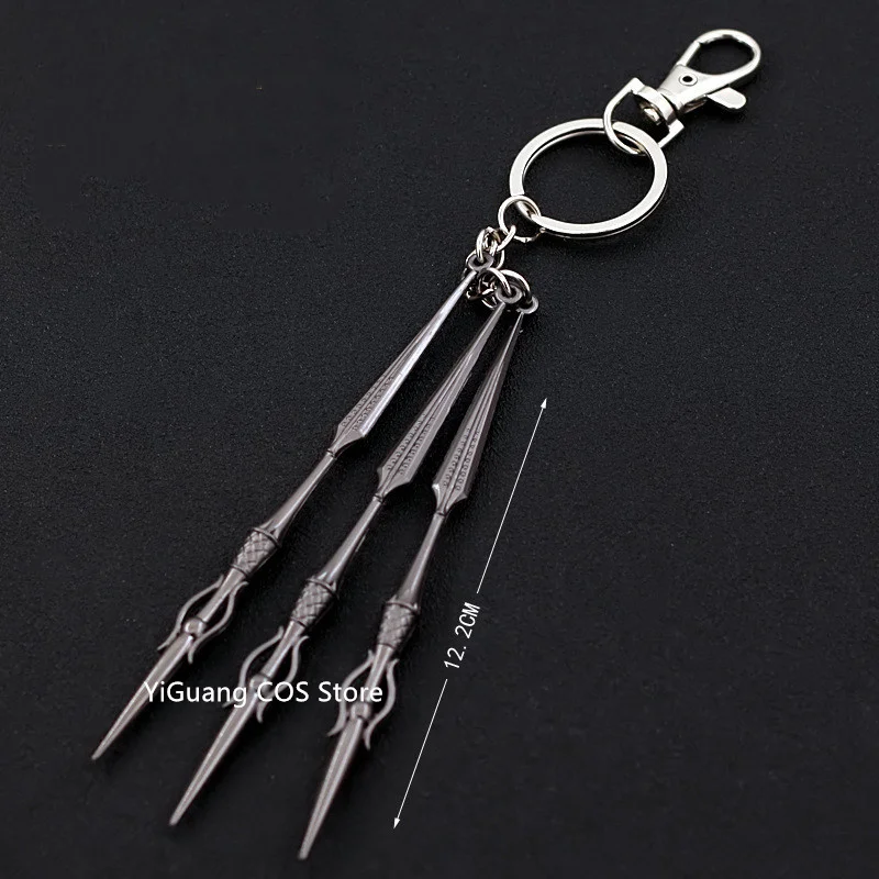 Игровой прибор Tangmen, скрытое оружие, игла для дракона, бороды, брелок, подвеска Tthree, набор металлических украшений