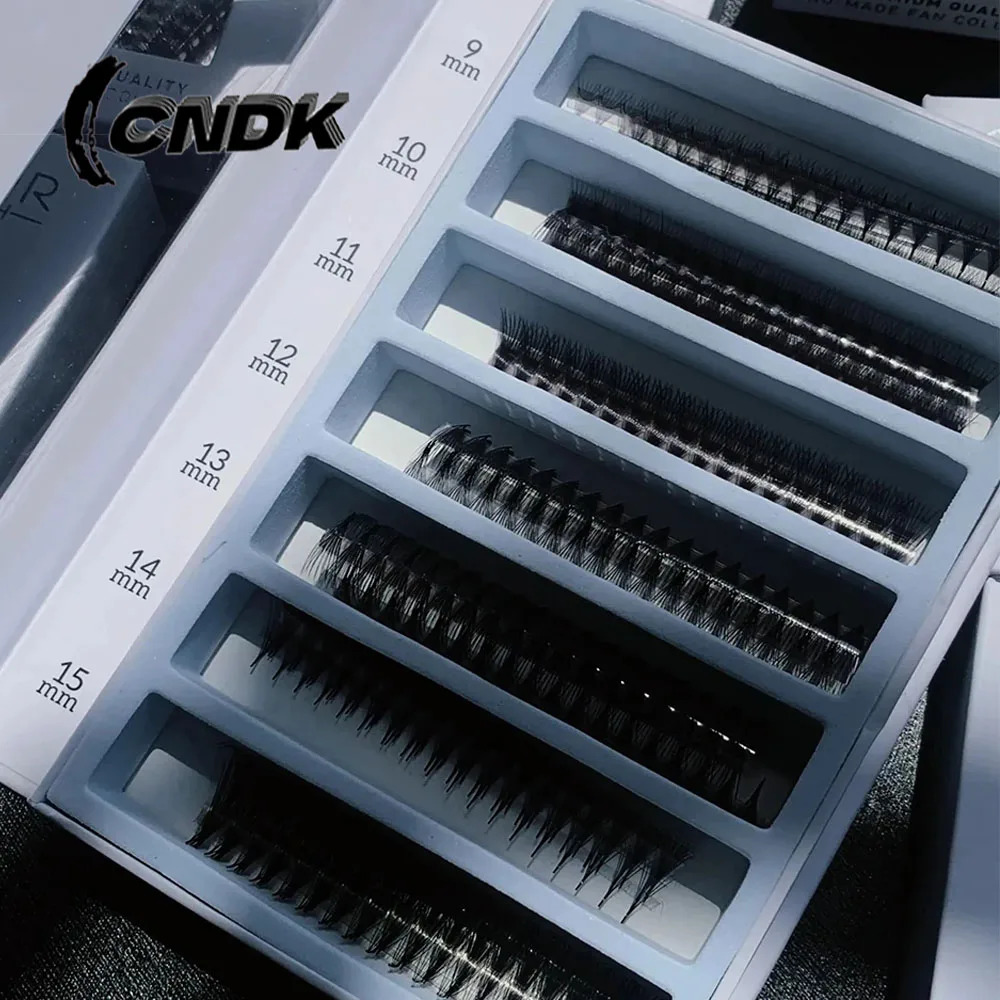 Фото 1600 Вентиляторов 0,05 ручной работы 8-30D Rapid Mega Storage Lash Tray Готовая заостренная база Promade Volume Fans Sharp Pointy Stem Свободный вентилятор №1