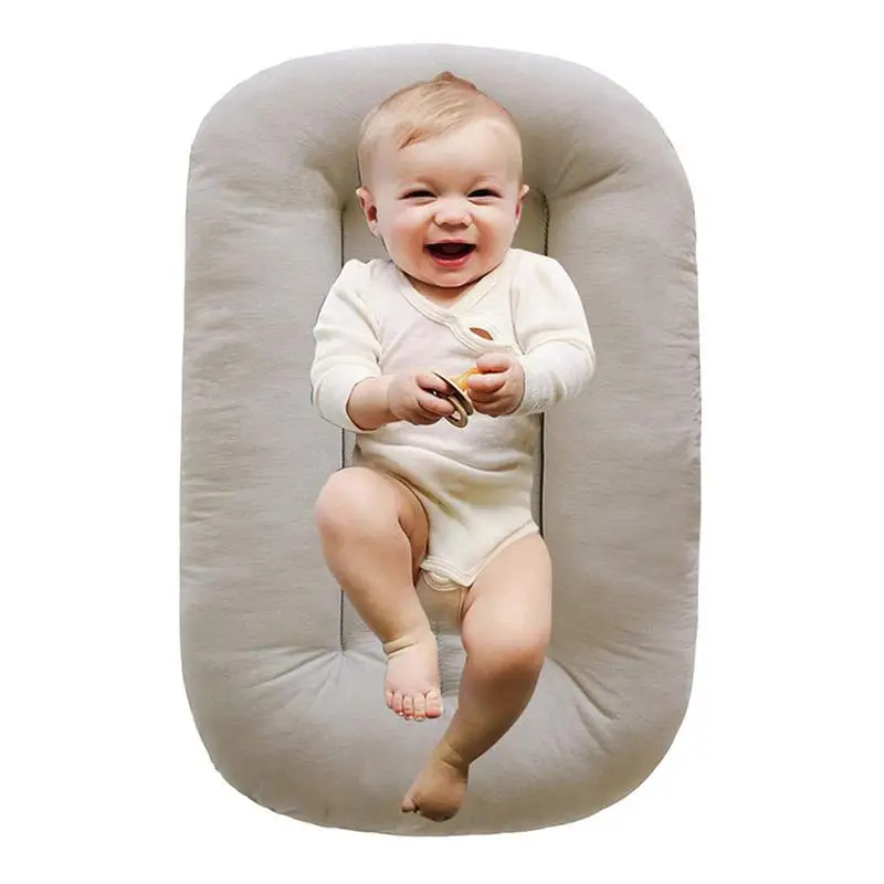 

Baby Pillow Newborn Washable Foldable Baby Lounger Nursing Neck Support Pad Cotton Breathable Uterus Bionic Bed Crib Bed