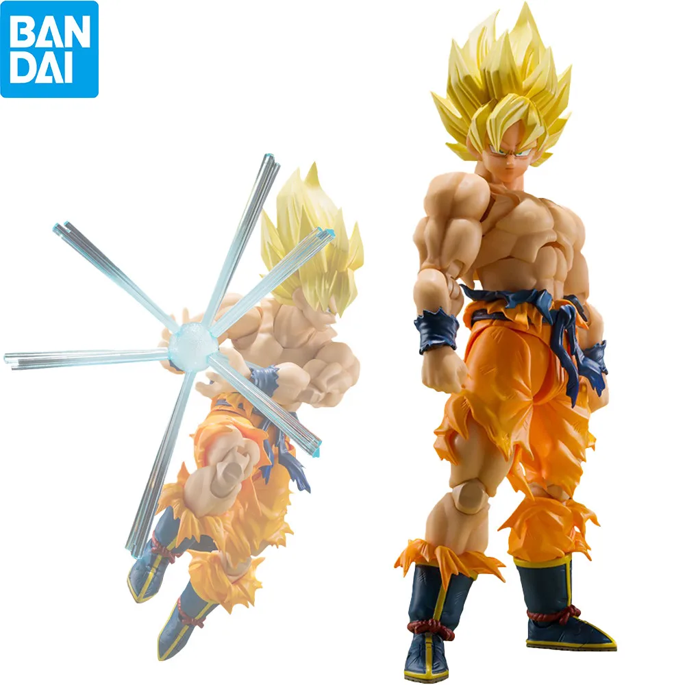

Bandai SHFiguarts Dragon Ball Z Son Goku SSJ Battle Damage Legendary Super Saiyan Collectible Action Doll Anime Figure Model Toy