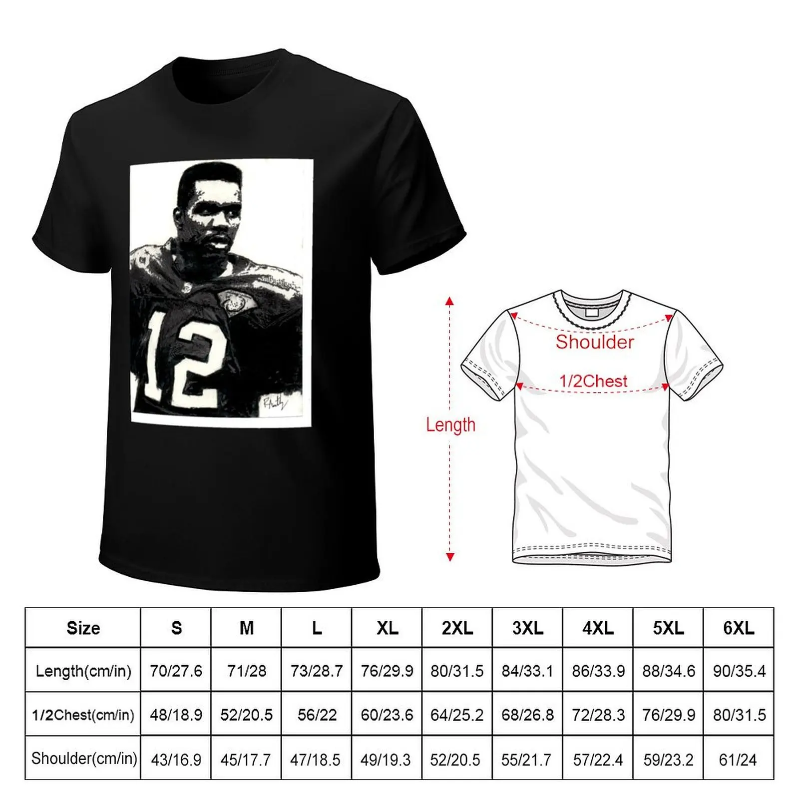 Фото Футболка Randall Cunningham Классическая базовая повседневная футболка №2