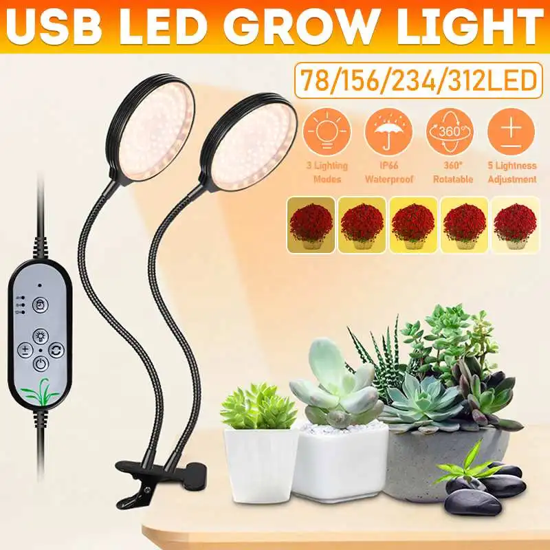 

Phyto Lamp Full Spectrum LED Grow Light Dimmable E27 Plant Lamp Fitolamp For Indoor Seedlings Flower Fitolampy Grow Tent Box