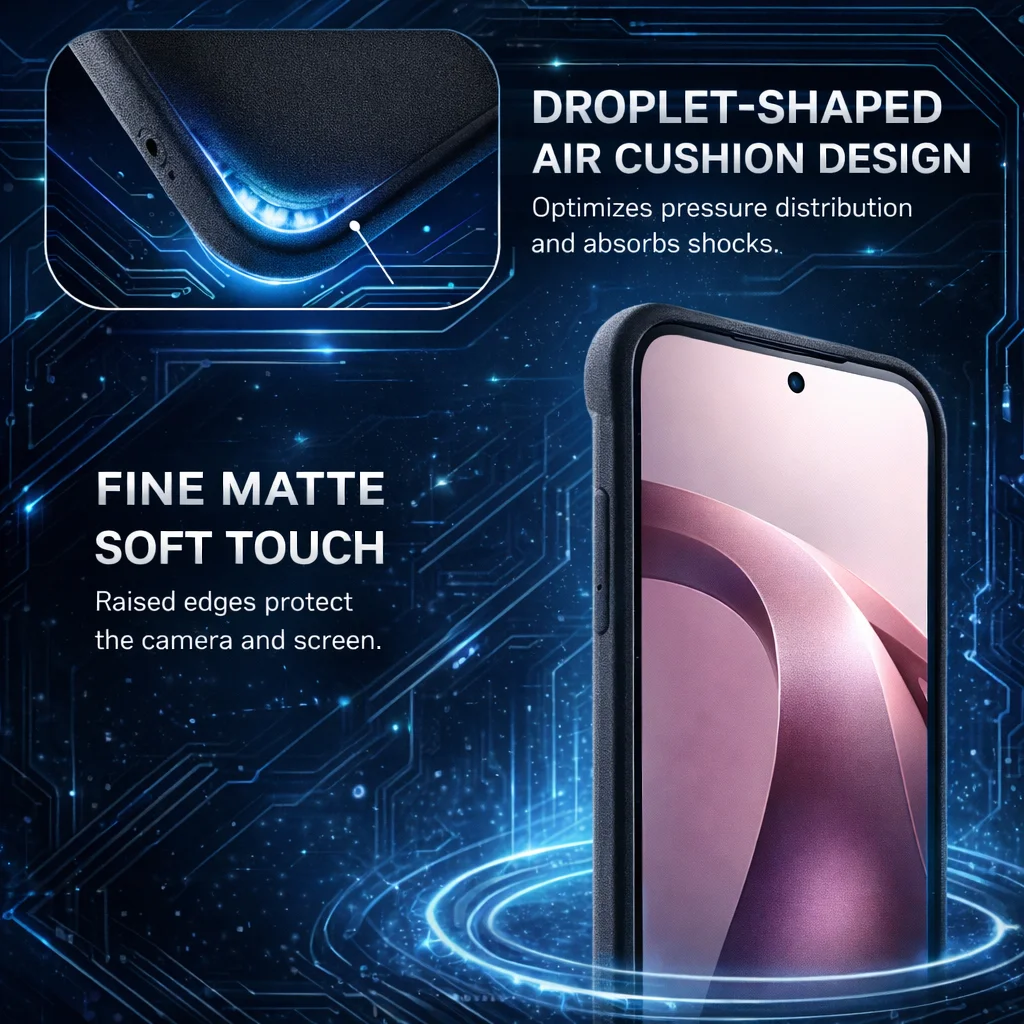 Фото Мягкий чехол для HMD Key Aura2 Aura 2 Arc 4G из ТПУ с противоударными утолщенными краями CA0002 №5