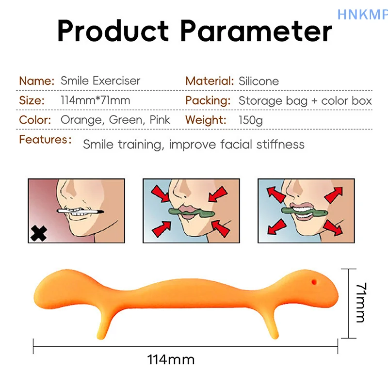 Портативный корректор для тренировки улыбки 3-цветный лифтинг мышц тренажер лица