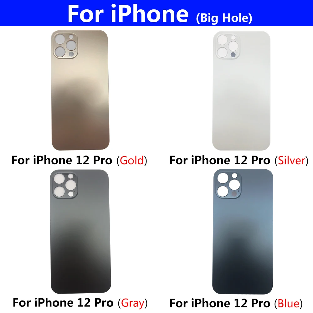 

Camera Back Battery Glass Cover Replacement For Iphone 12 11 Pro Max Rear Housing Door Repair