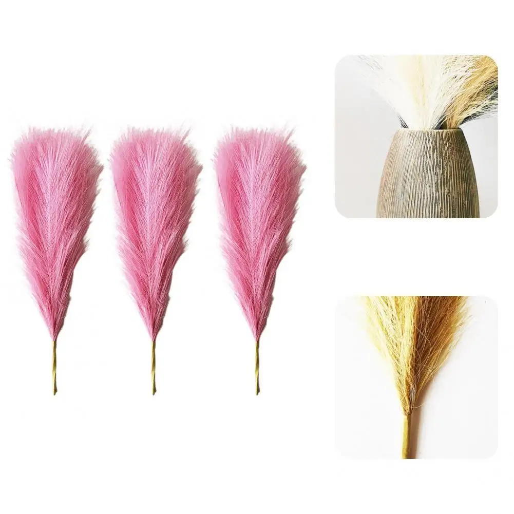 

Fine Workmanship Portable Attractive 5 Forks Fake Pampas Branch for Party