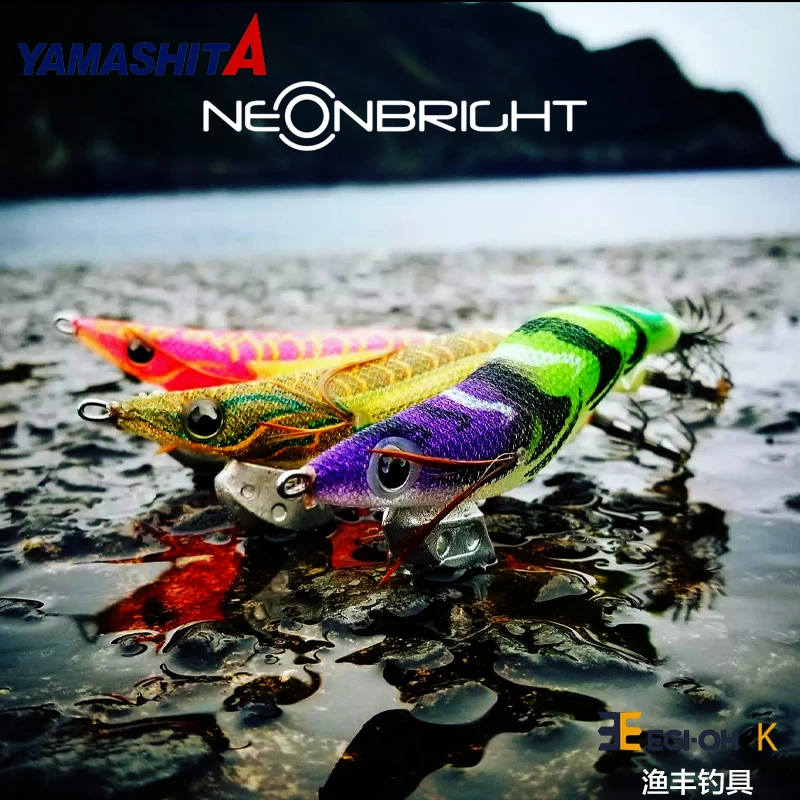 

Yamashita new neon color luminous wood shrimp squid hook haidiaoya fishing bait egi-oh K