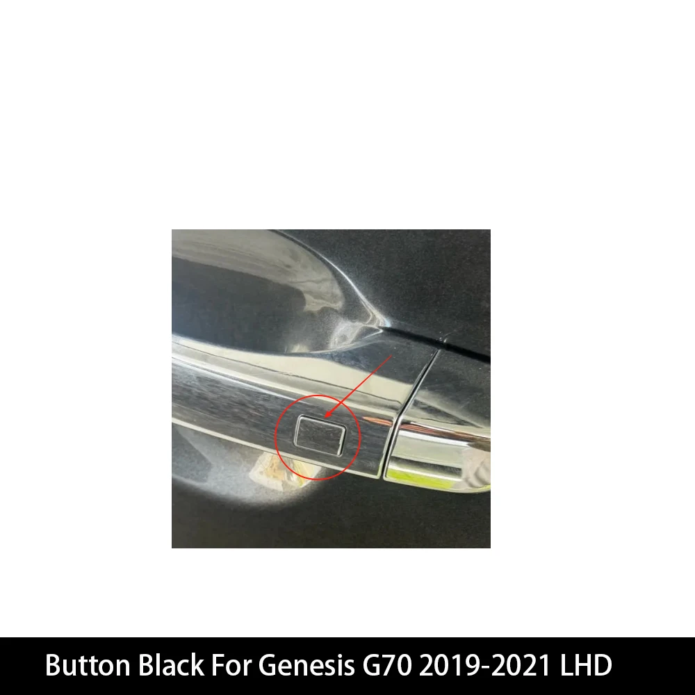 

4 шт., наклейка на дверную ручку в стиле углеродного волокна, накладка для Genesis G70, автомобильный Стайлинг, внешние детали, аксессуары, LHD