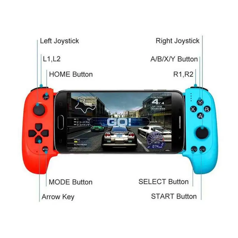 

Hot Sale Saitake 7007F Wireless Blue-tooth Controllers Telescopic Gamepads Joysticks For Samsung Xiaomi Huawei Android Phone PC