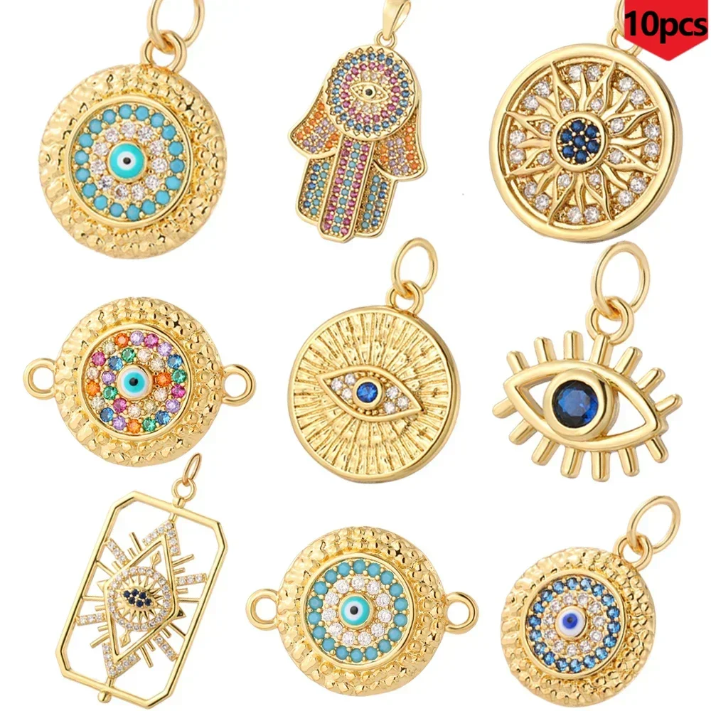 10 шт. подвеска в виде глаз ювелирное изделие ожерелье браслет милый Türkiye Evil Blue Eyed