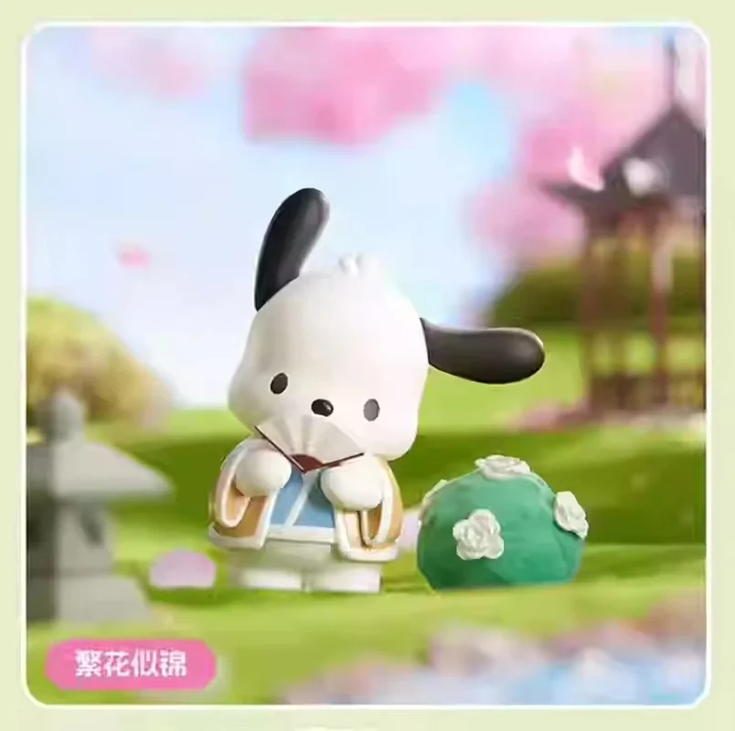 В наличии Miniso слепая коробка Sanrio New Rhyme Flower Clothes Series Kuromipacha Dog Big Ear Декоративные