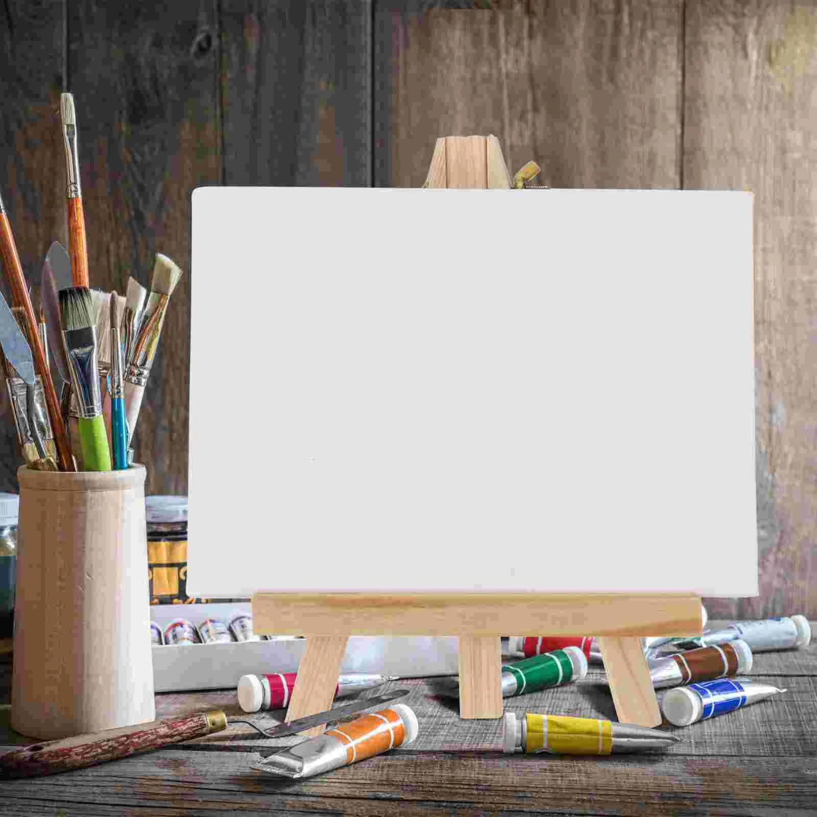 

Холщовая живопись мольберт мини художественные чистые панели рамка хлопчатобумажные принадлежности стандартный настольный комплект холс...