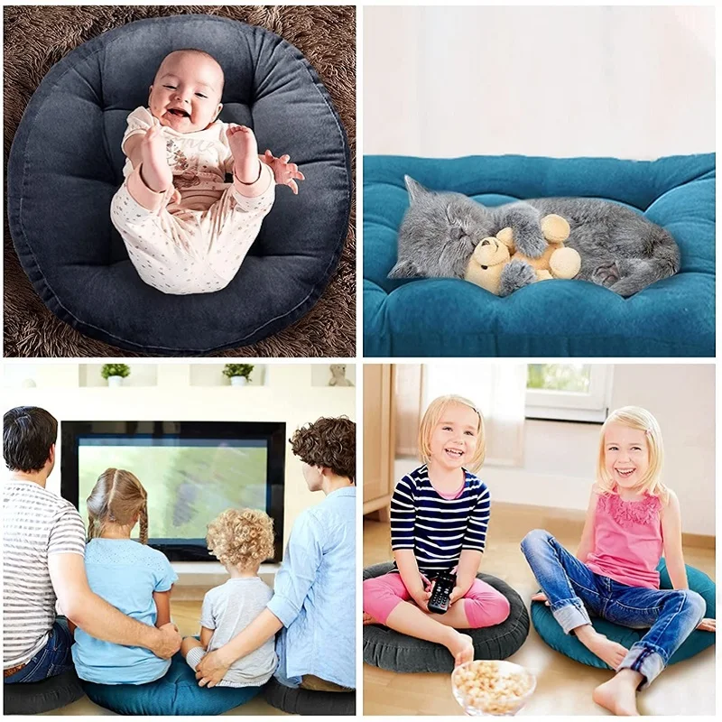 Pad Back Cushion Round Thickened Tatami Mattress Rugs