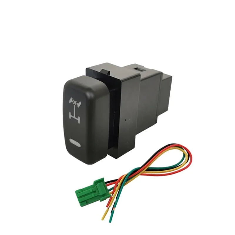 

КРАСНЫЙ светодиодный ключ ABS, дифференциальный замок, крыша, кнопка переключателя пылезащитного света для Mitsubishi Pajero V73 V93 Lancer Outlander ASX L200