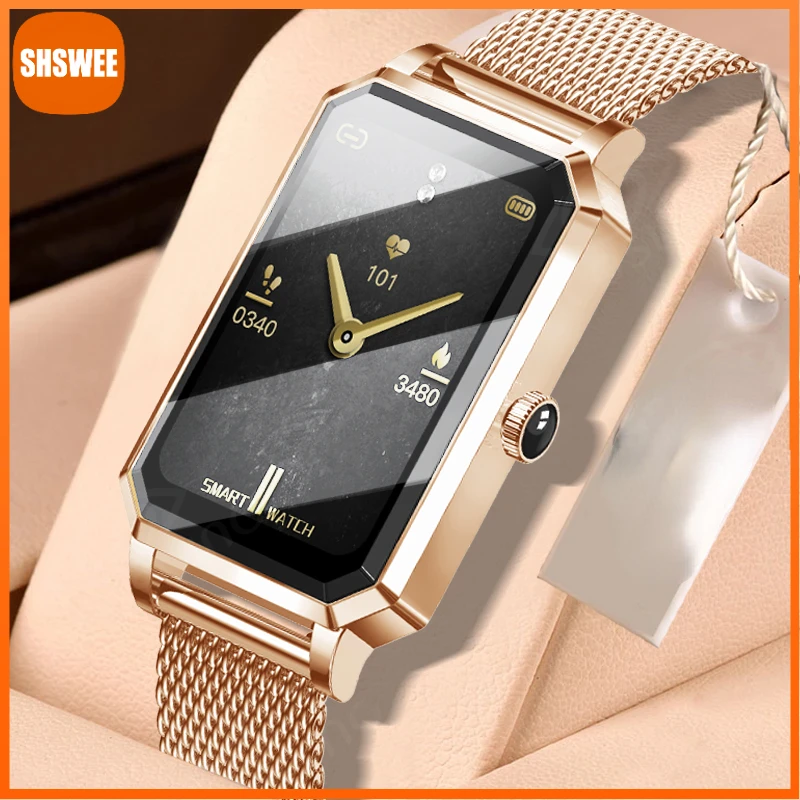 

For Xiaomi Huawei Watch Fashion Smart Watch Women Fitness Tracker Watch Heart Rate Monitor Sports Smart Ladies Watch