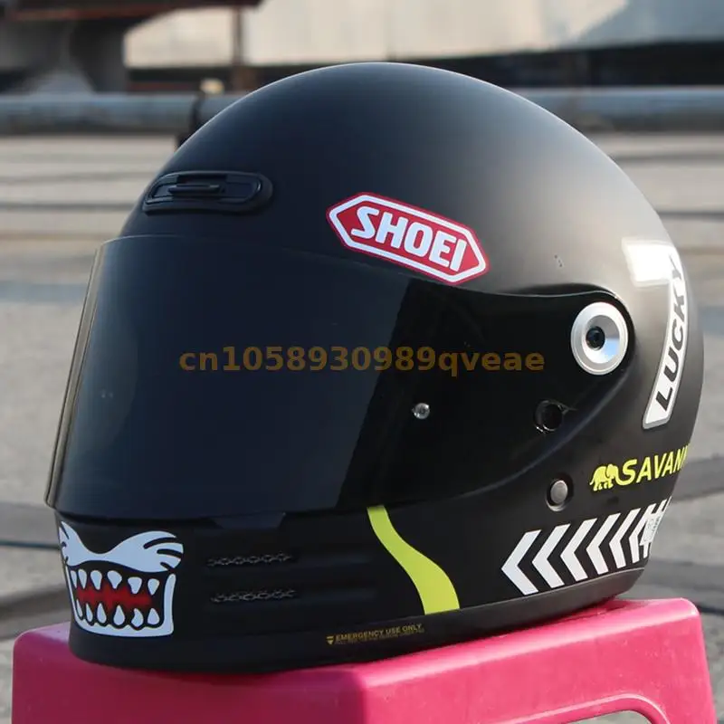 

Классический Полнолицевой шлем SHOEI GLAMSTER, для Harley, круизного отдыха, мотоциклетных и дорожных гонок, защитный шлем, счастливый Гепард