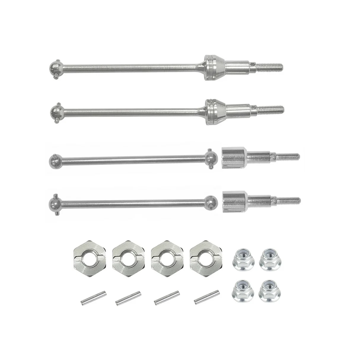 

Metal Front and Rear Drive Shaft with 12Mm Hex for HBX 901 901A 903 903A 905 905A 1/12 RC Car Upgrade Parts