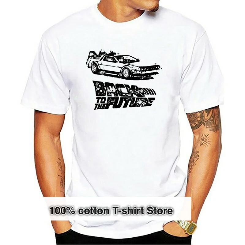 

Официальная Мужская футболка «Назад в будущее» Inkblot DMC DeLorean Car Movie Merch