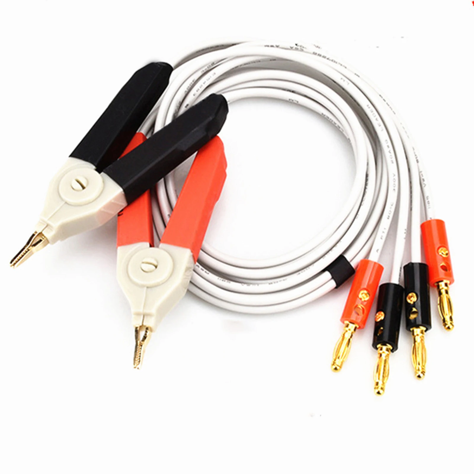 

85cm LCR Meter Test Cable Terminal Kelvin Clip Wires With Banana Plug LCR Meter Test Leads For GTL-108A 9287-10 GOM-801G/802