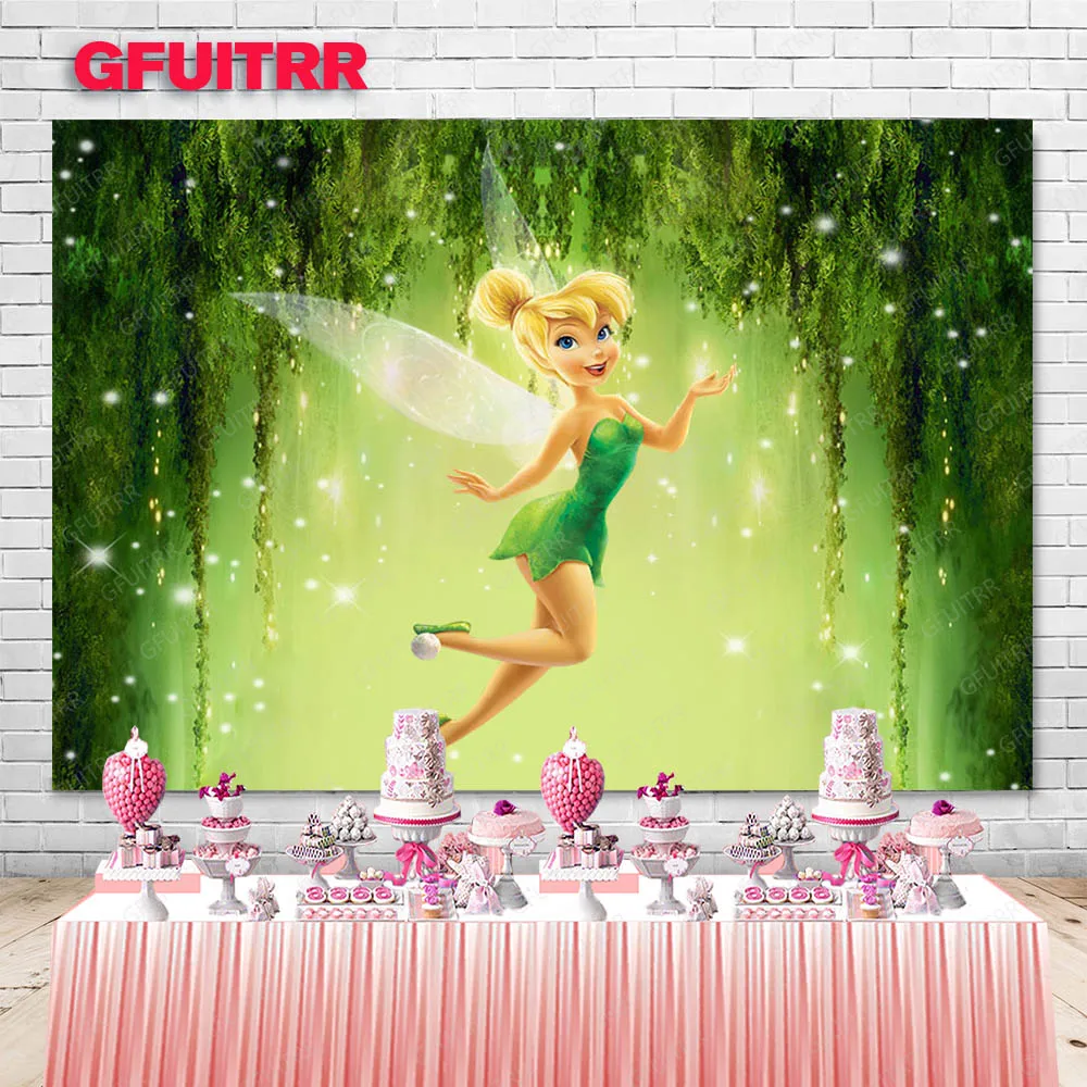 Фон для фотосъемки с изображением колокольчика летающего эльфа