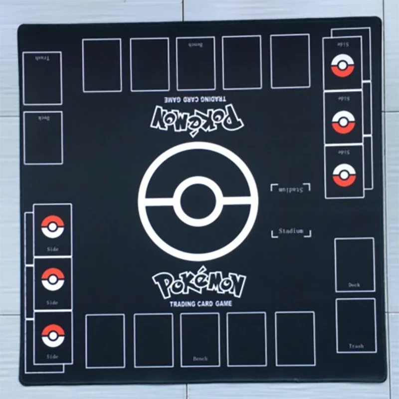 Takara Tomy PTCG Accessories Pokemon Playmat Card Table Game Duet Battle Arean Pink Green Black Blue Pad Toys for Children  - buy with discount