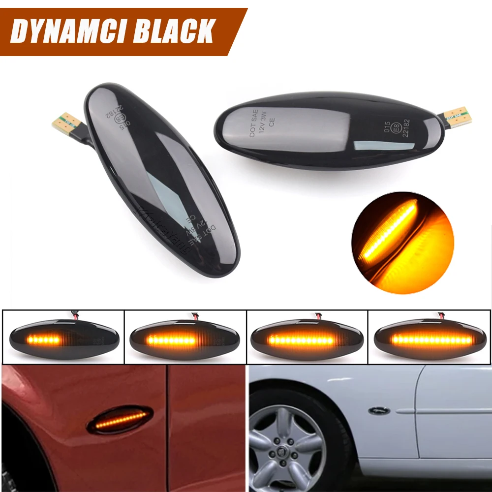 

Потоковый боковой ретранслятор светильник, динамический боковой маркер, указатели поворота, индикатор, лампа для Jaguar S-Type XK8 XJ X350