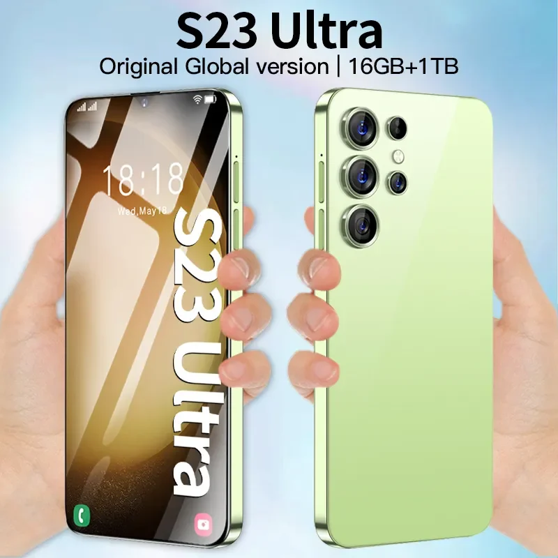 

Оригинальный смартфон S23 Ultra 5G, 7,3 дюйма, разблокированные телефоны 16 ГБ + 1 ТБ, 4G, две SIM-карты, мобильные телефоны 72 МП, HD сотовый телефон
