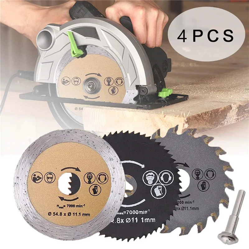 

1 Set Out Diameter 54.8mm Mini Circular Saw Blade Metal Plastic Ceramic Wood Cutting Blade Woodworking Saw Blade