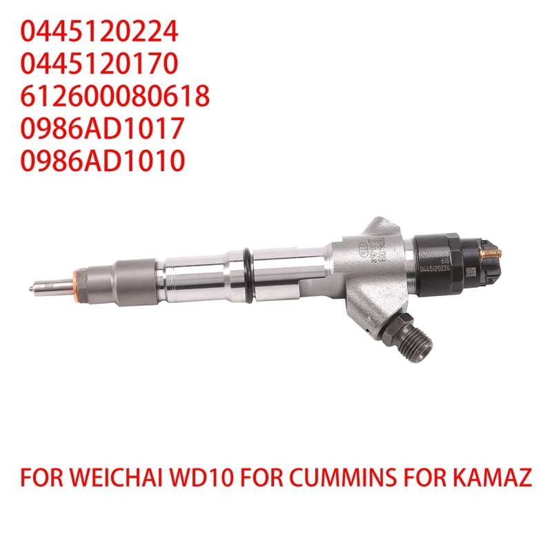 

New Diesel Common Rail Fuel Injector Nozzle 0445120224 For Weichai WD10