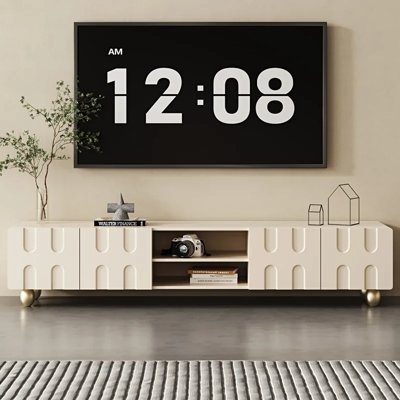 Кремовый шкаф для телевизора домашний Высококачественный новый роскошный