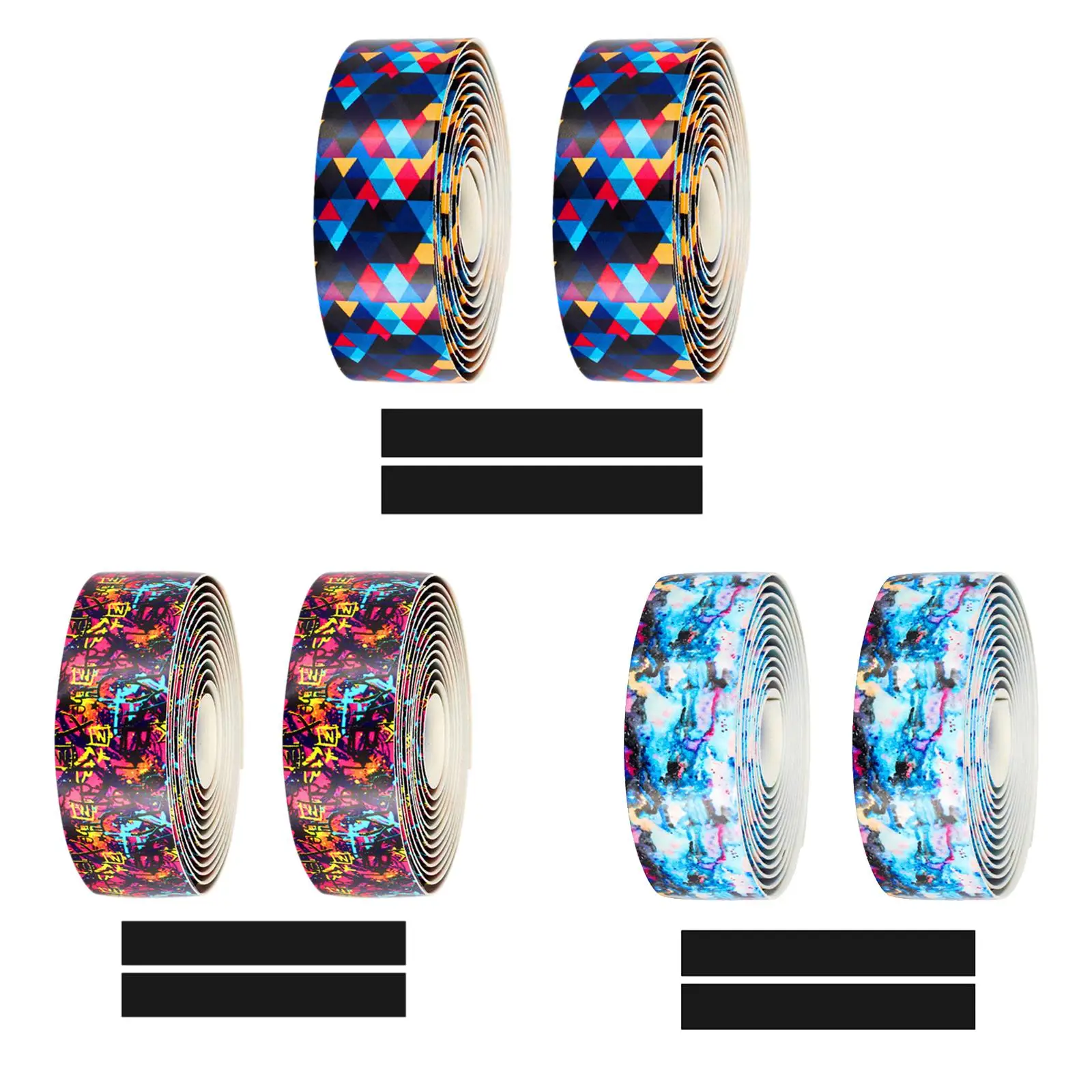 

Ленты на руль велосипеда, ударопрочные, антивибрационные, поглощающие пот, с заглушками, Нескользящие, для велоспорта